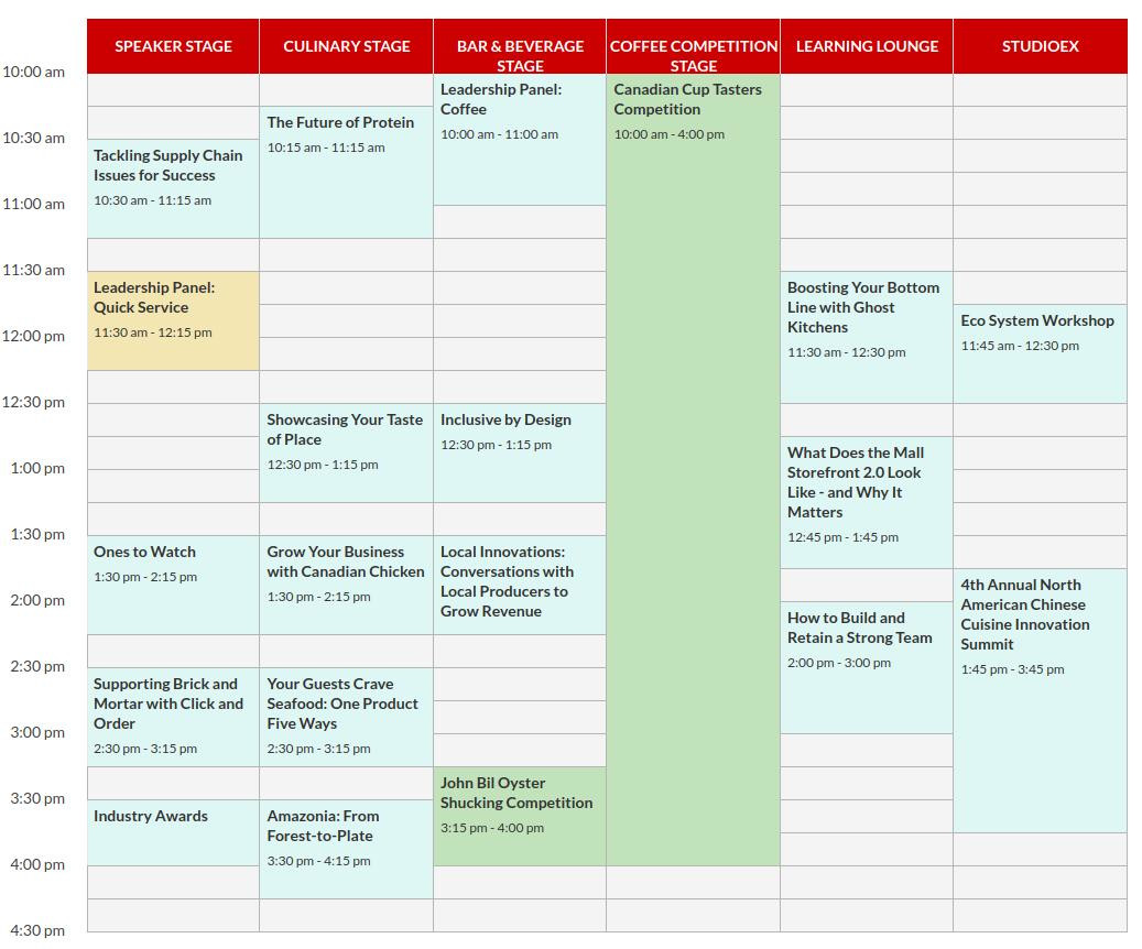 Monday May 9 Schedule